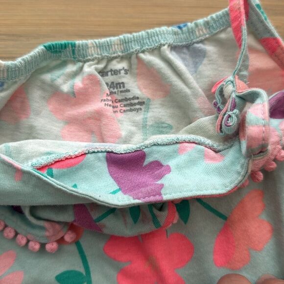 Floral and Coral rompers 24M - Picture 3 of 5